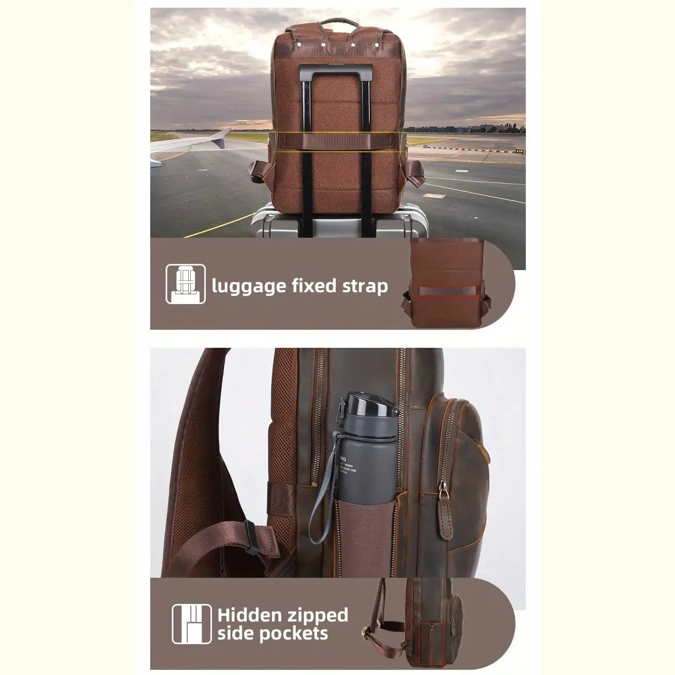 Trailblazer Crazy Horse Leather Backpack