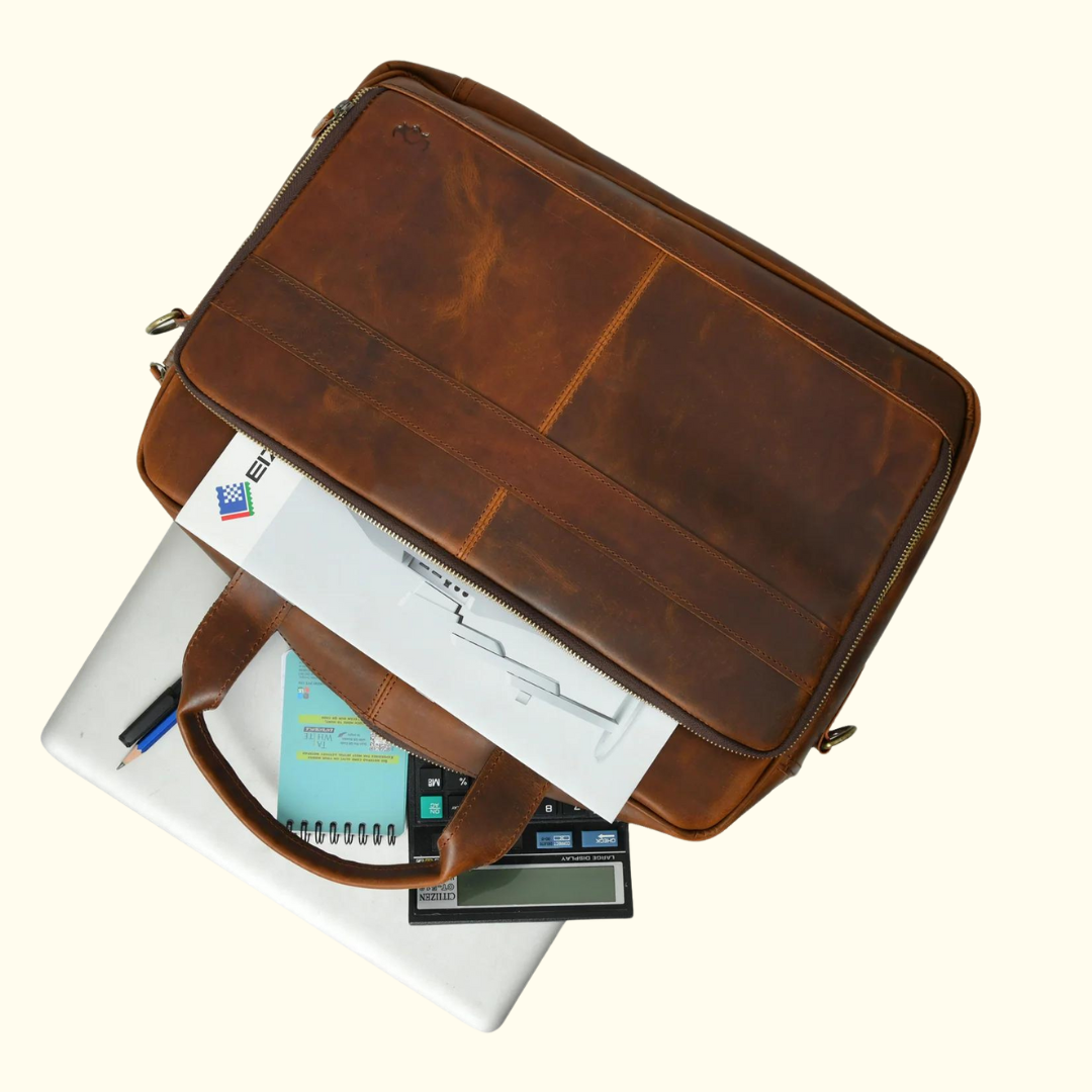 Cleveland Leather Business Laptop Bag
