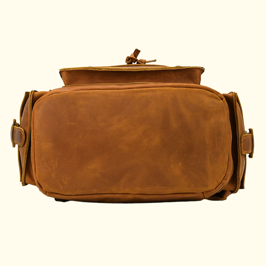 RetroRove Vintage Leather Backpack
