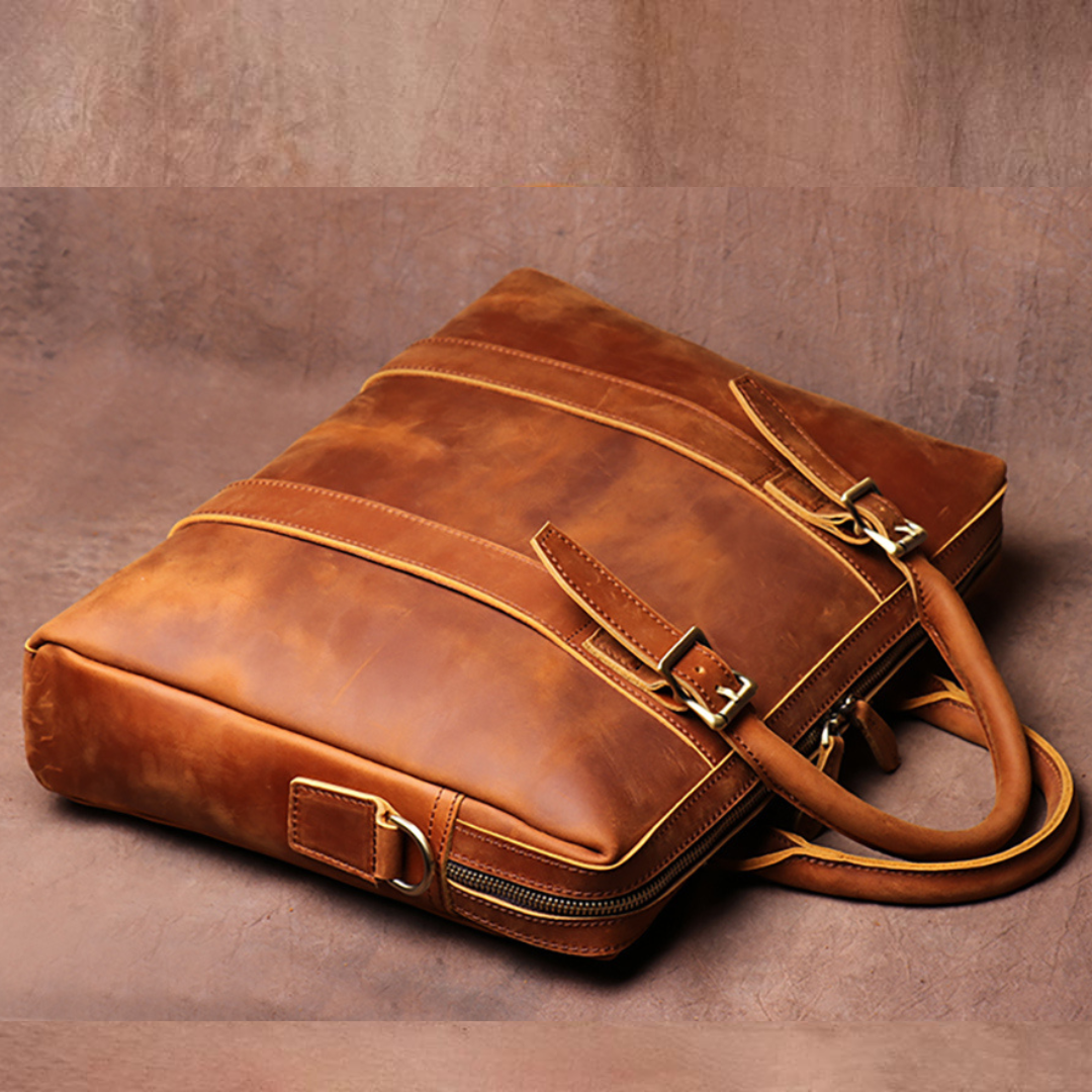 Vintage Leather Laptop Bag