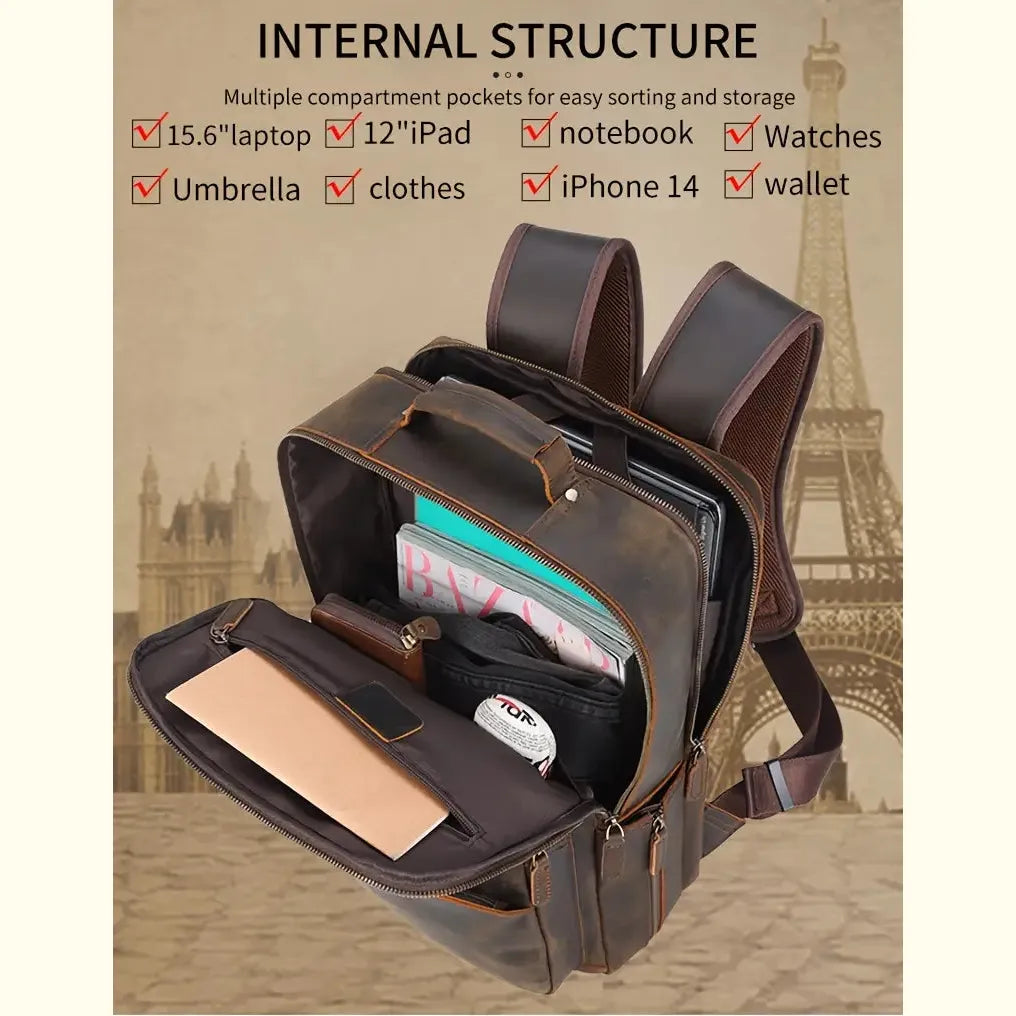 Trailblazer Crazy Horse Leather Backpack