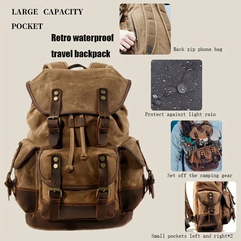 Portland Vintage Canvas Travel Backpack