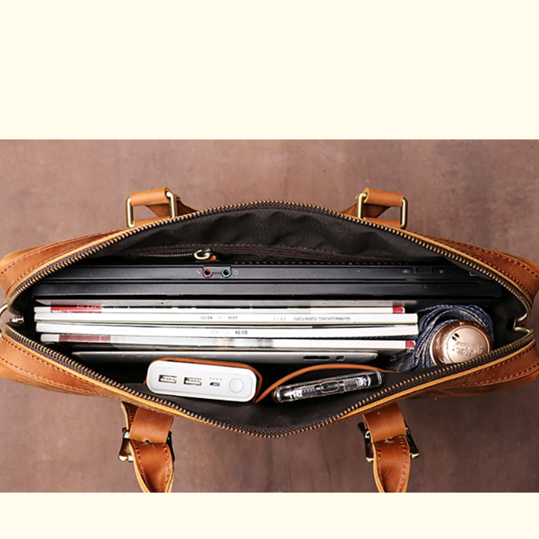 Vintage Leather Laptop Bag