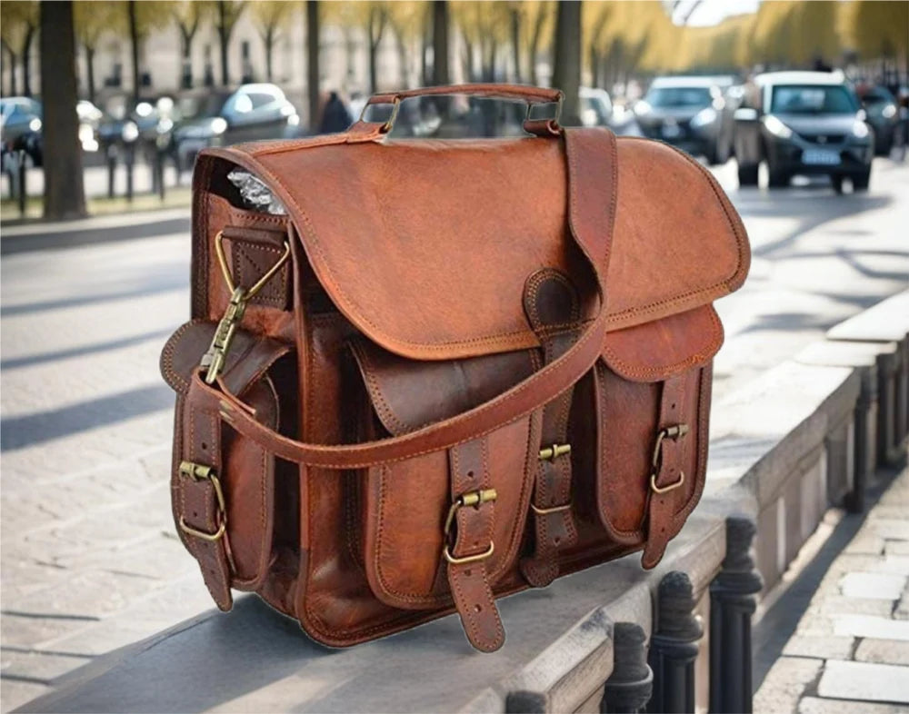 Top Grain Leather Briefcase Bag