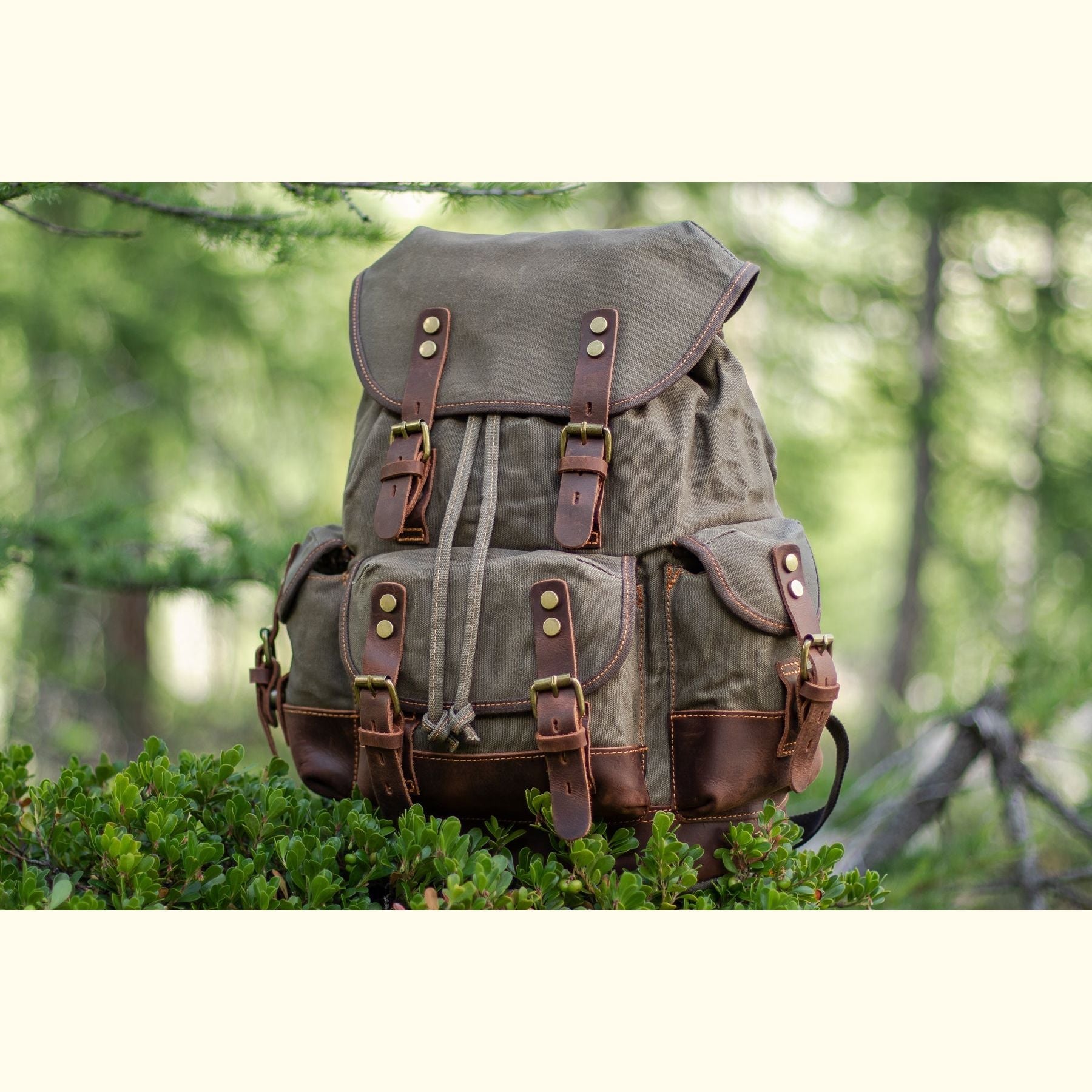 Portland Vintage Canvas Travel Backpack