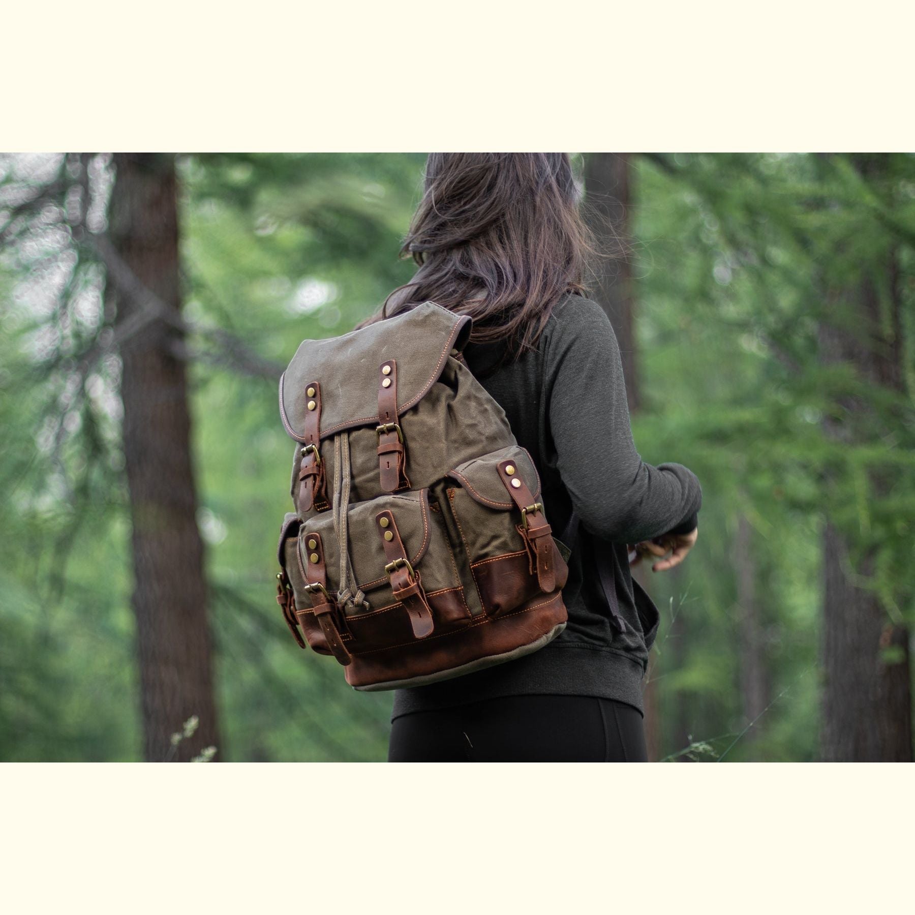 Portland Vintage Canvas Travel Backpack