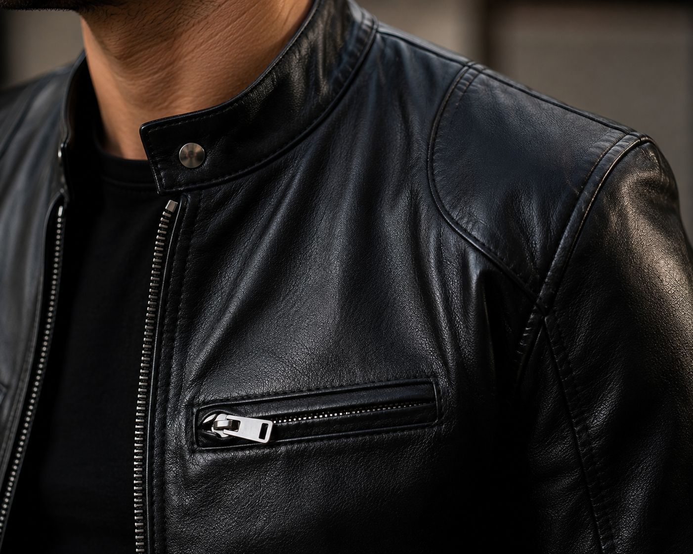 Black Moto Leather Jacket