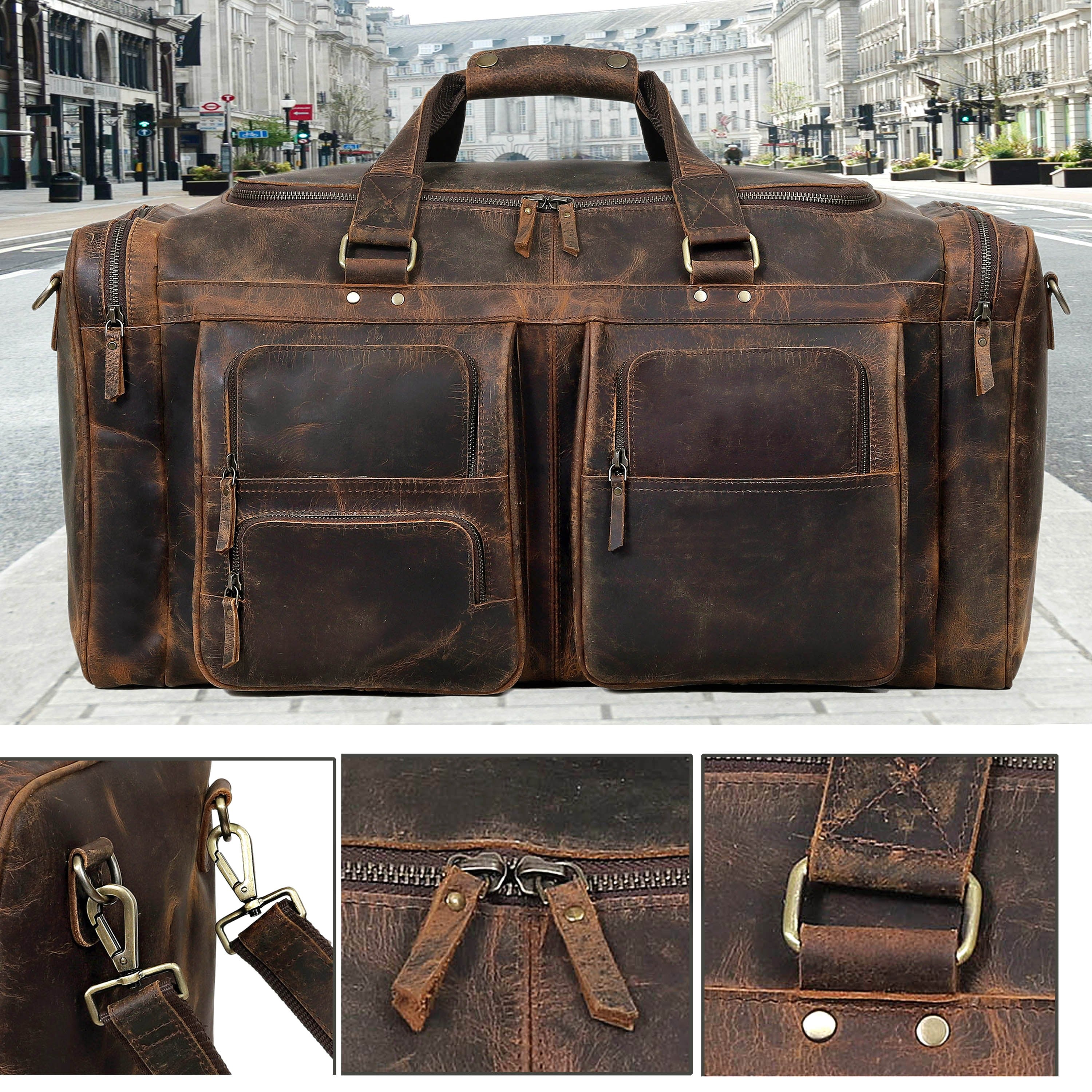 Artisan Buffalo Leather Duffel