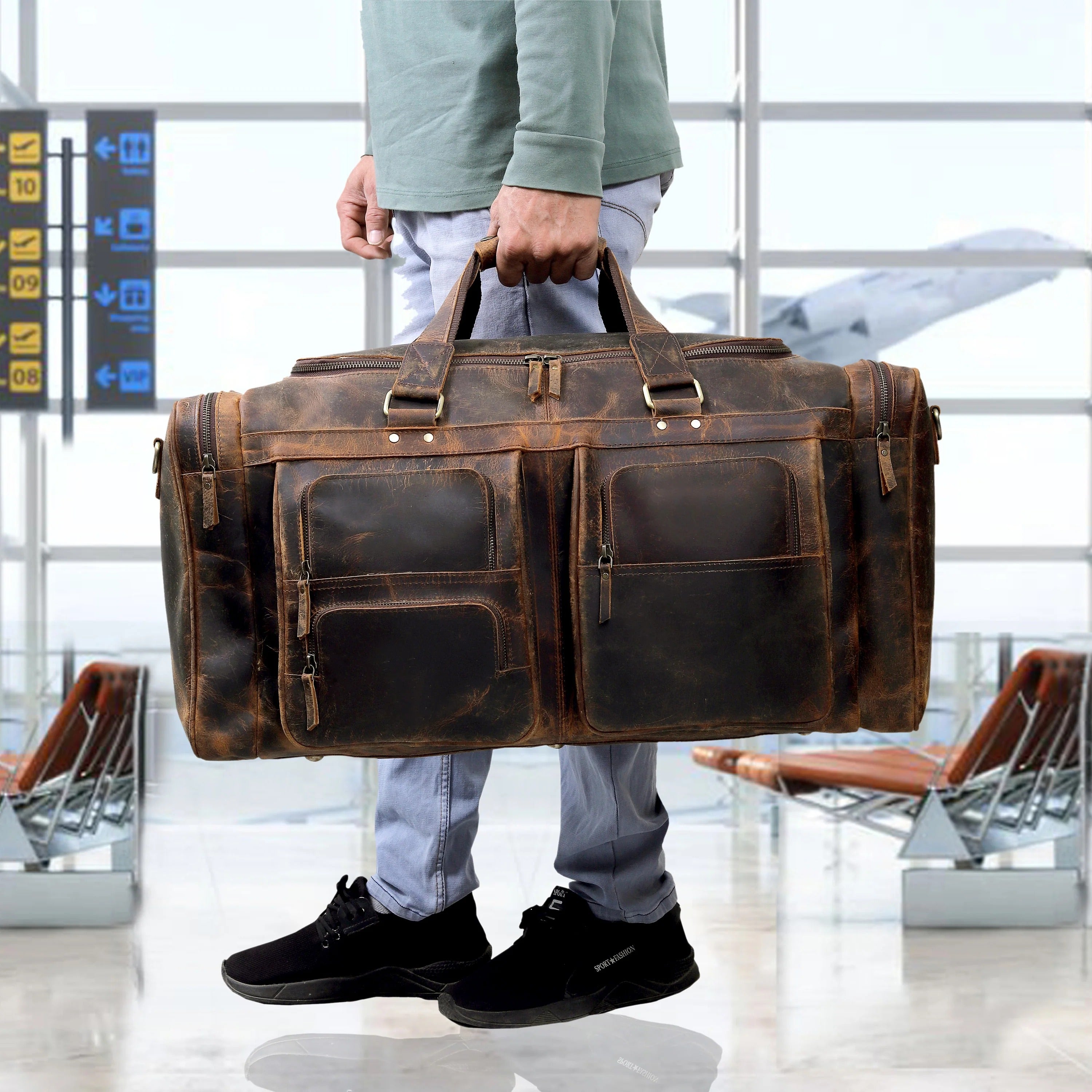 Artisan Buffalo Leather Duffel