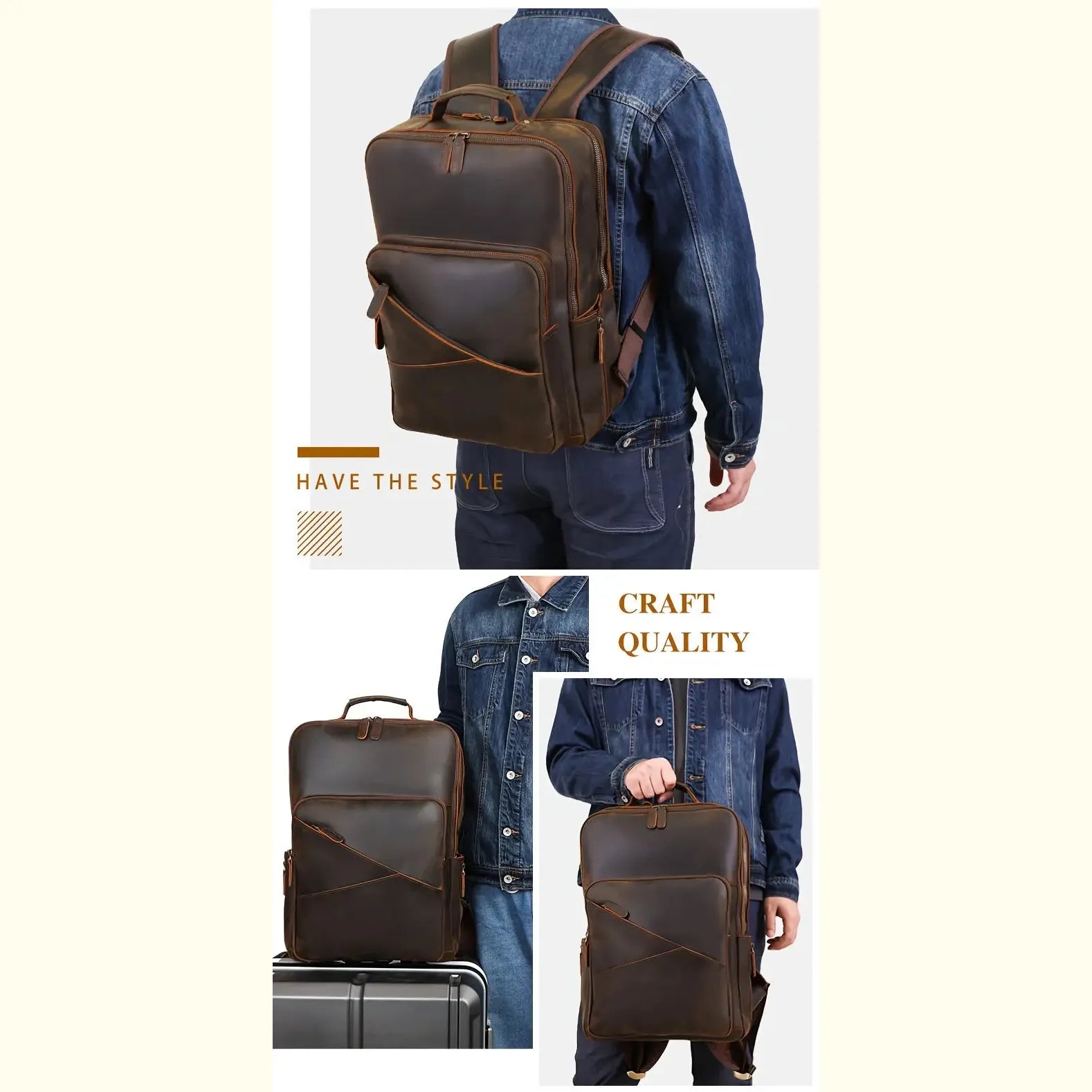 Trailblazer Crazy Horse Leather Backpack
