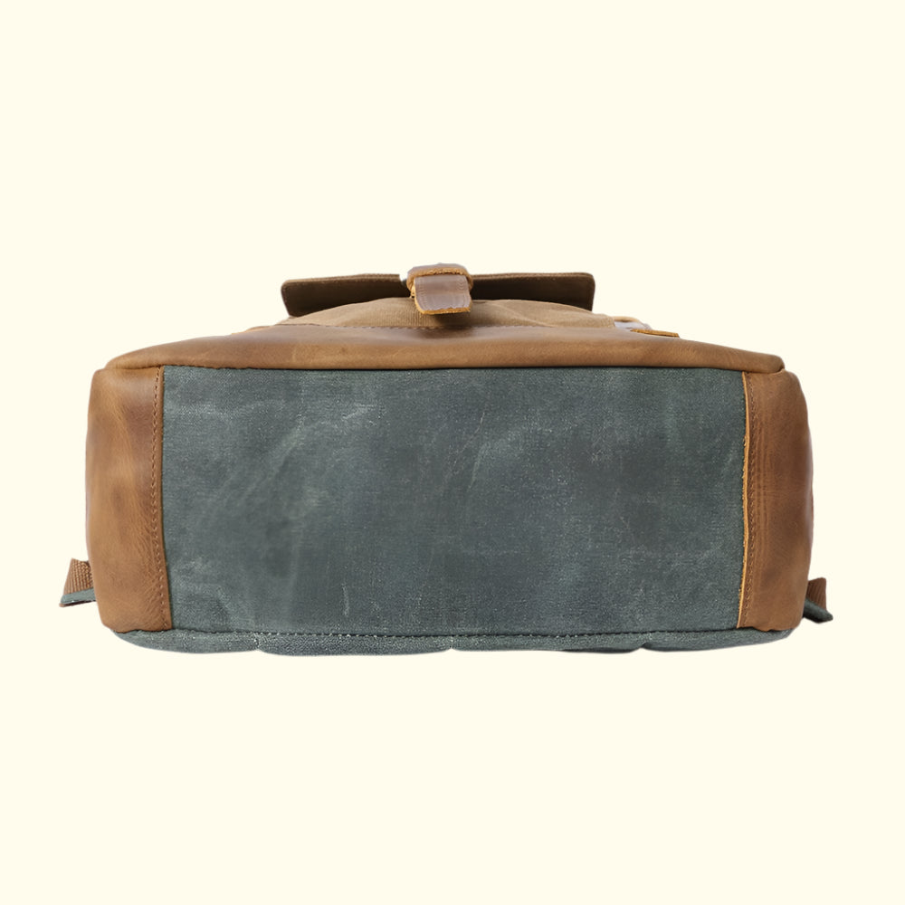 Seattle Heritage Canvas Leather Backpack