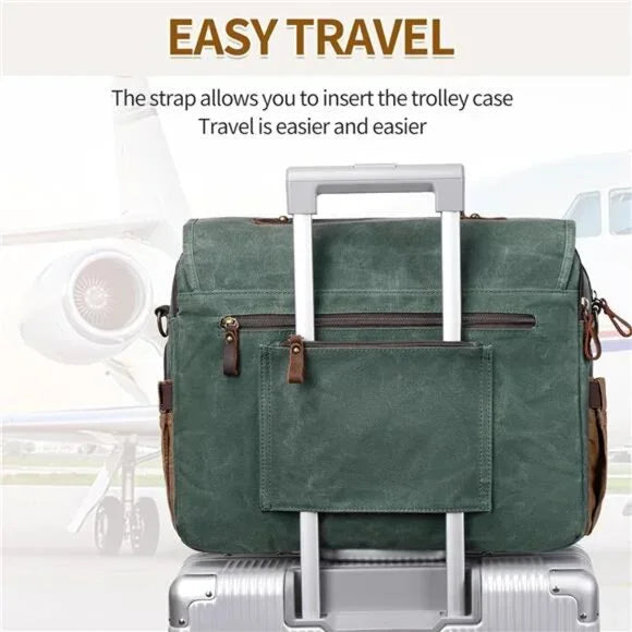 Maverick’s Canvas & Leather Briefcase