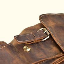 16" Crazy Horse Water Buffalo Leather Backpack