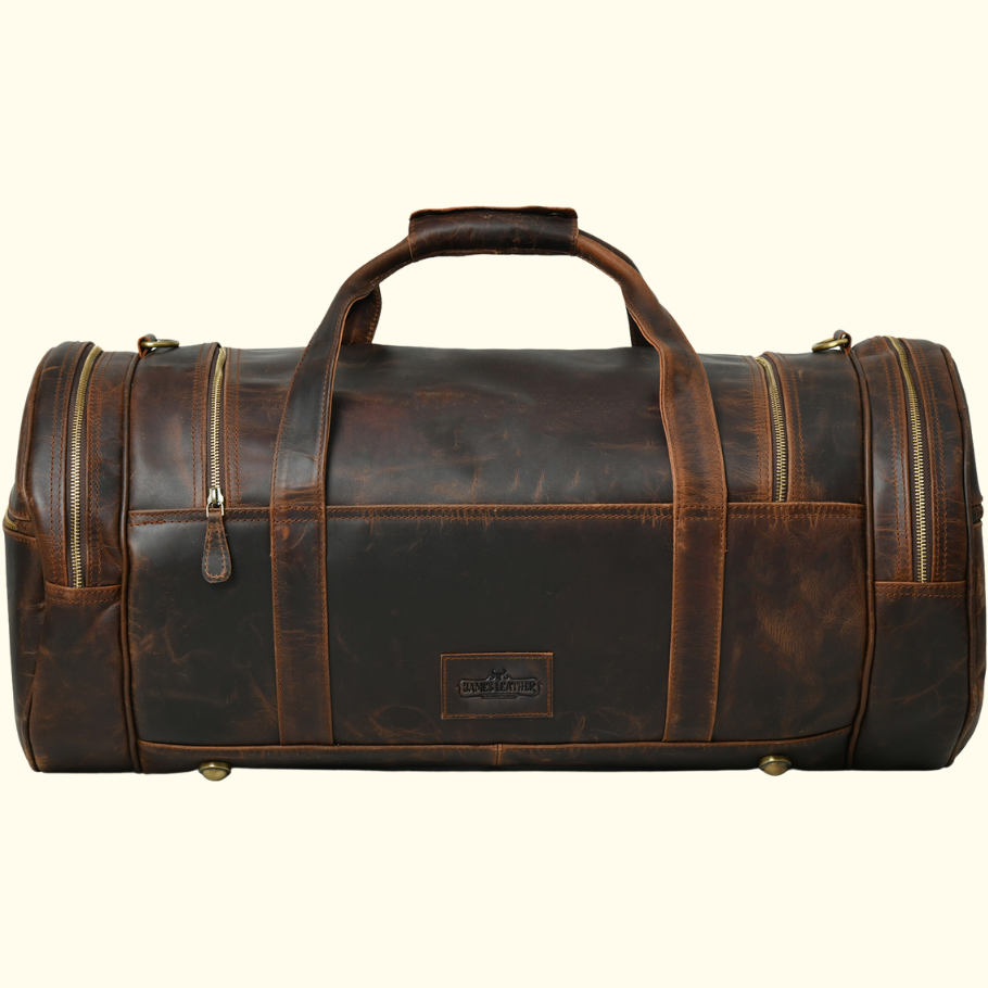 Johanna Wide Open Travel Duffel Bag - Dark Oak