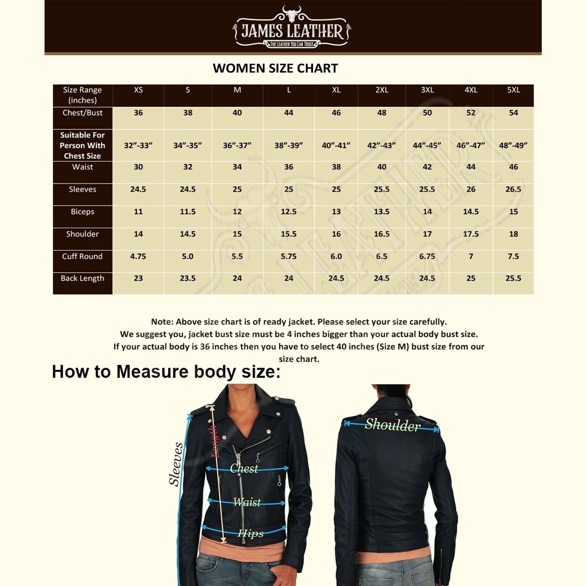 Daisy Snap Collar Leather Jacket For Women