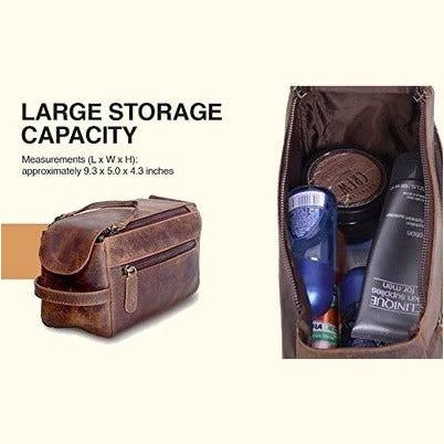 Buffalo Leather Unisex Toiletry Bag