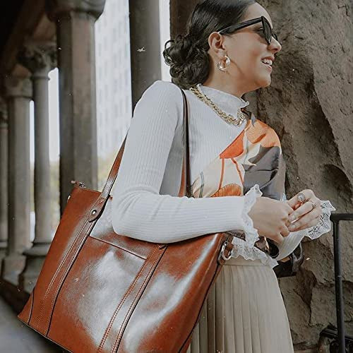 Bedew Women Leather Tote Bag