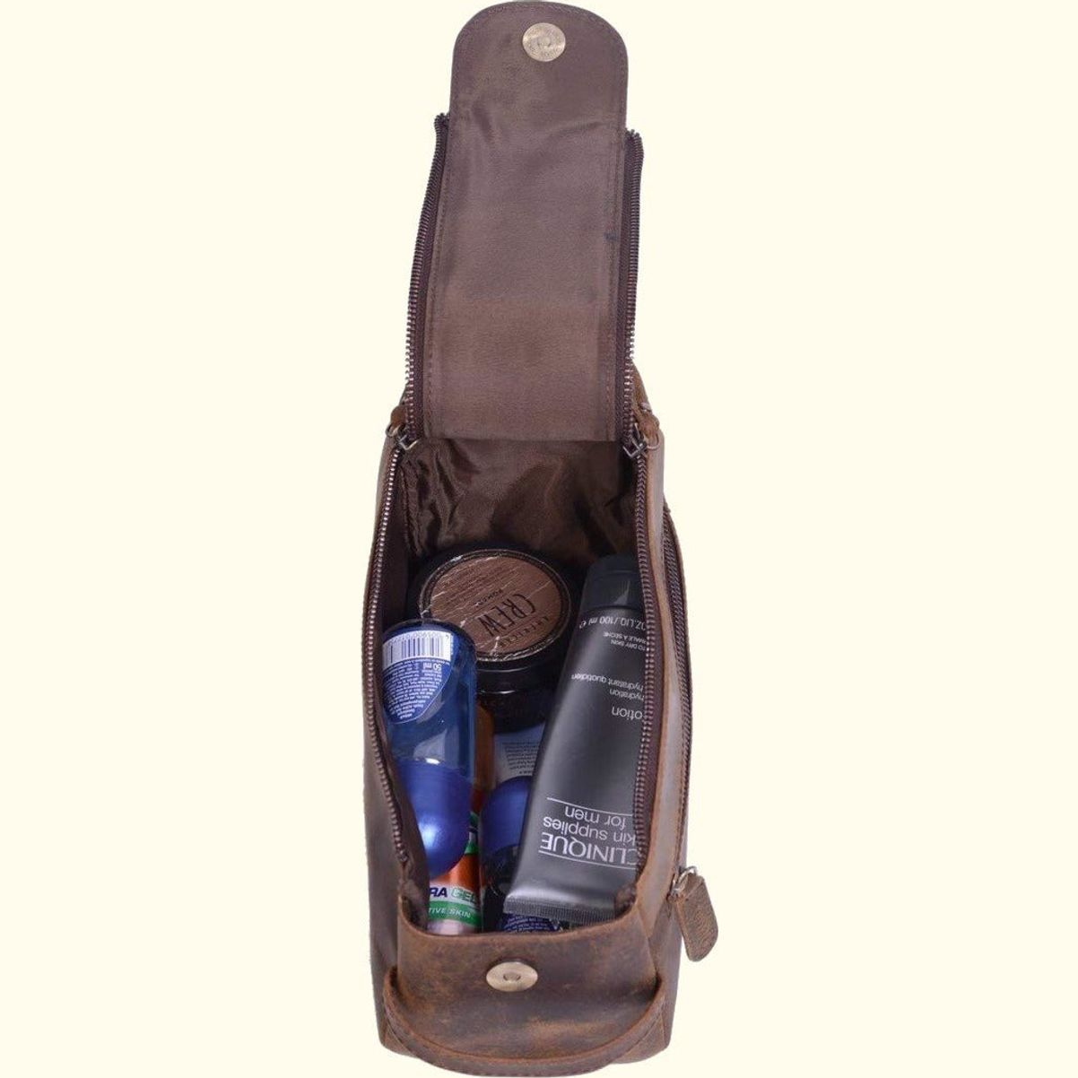 Buffalo Leather Unisex Toiletry Bag