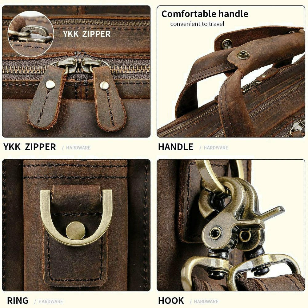 Monterrey Buffalo Leather Business Briefcase