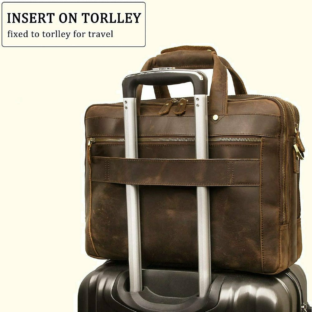 Monterrey Buffalo Leather Business Briefcase