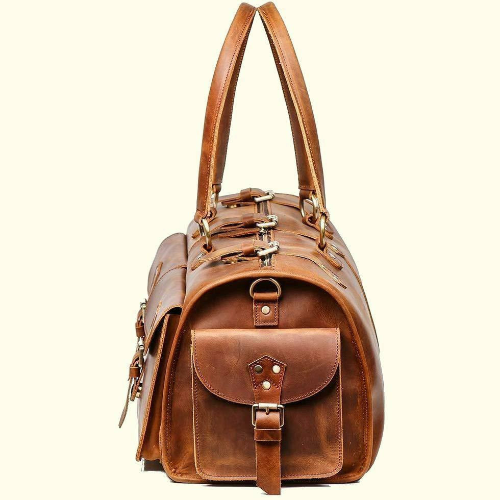 Jones Large Buffalo Leather Duffle Bag
