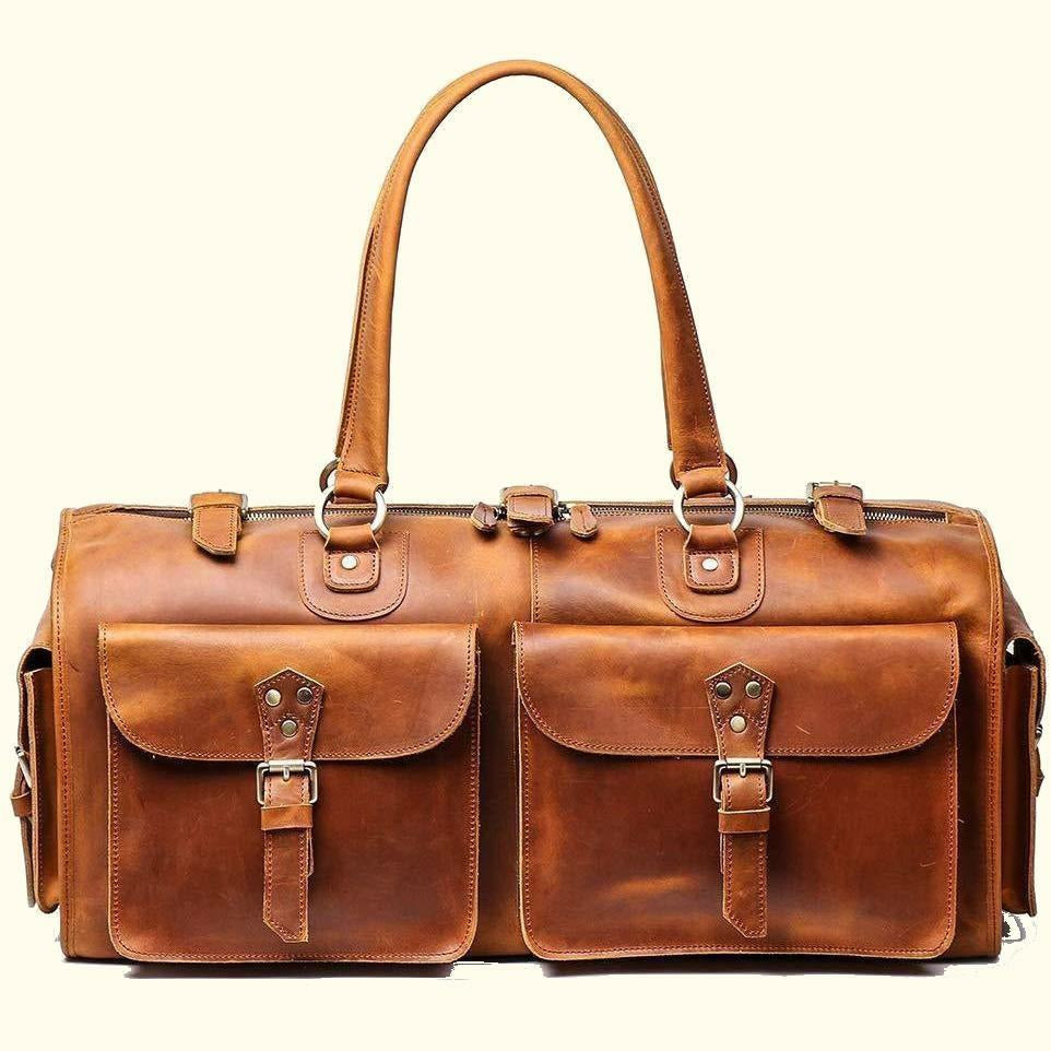 Jones Large Buffalo Leather Duffle Bag