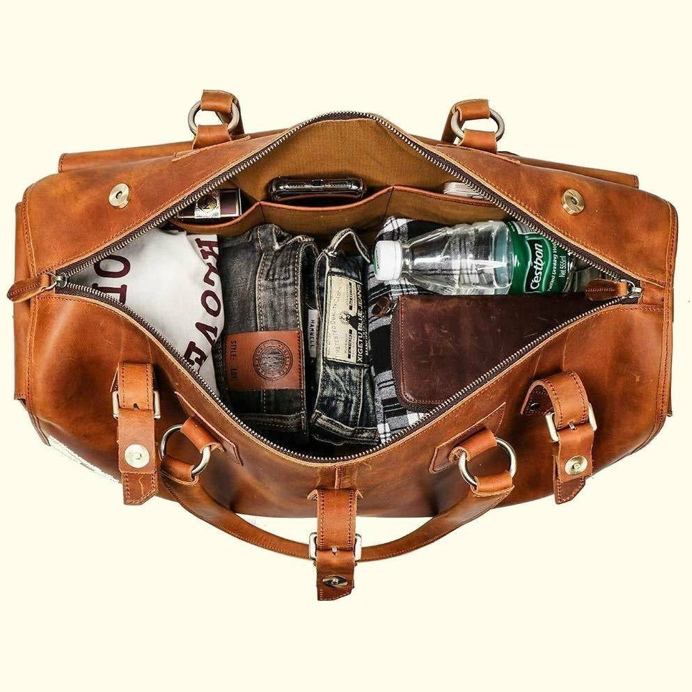 Jones Large Buffalo Leather Duffle Bag
