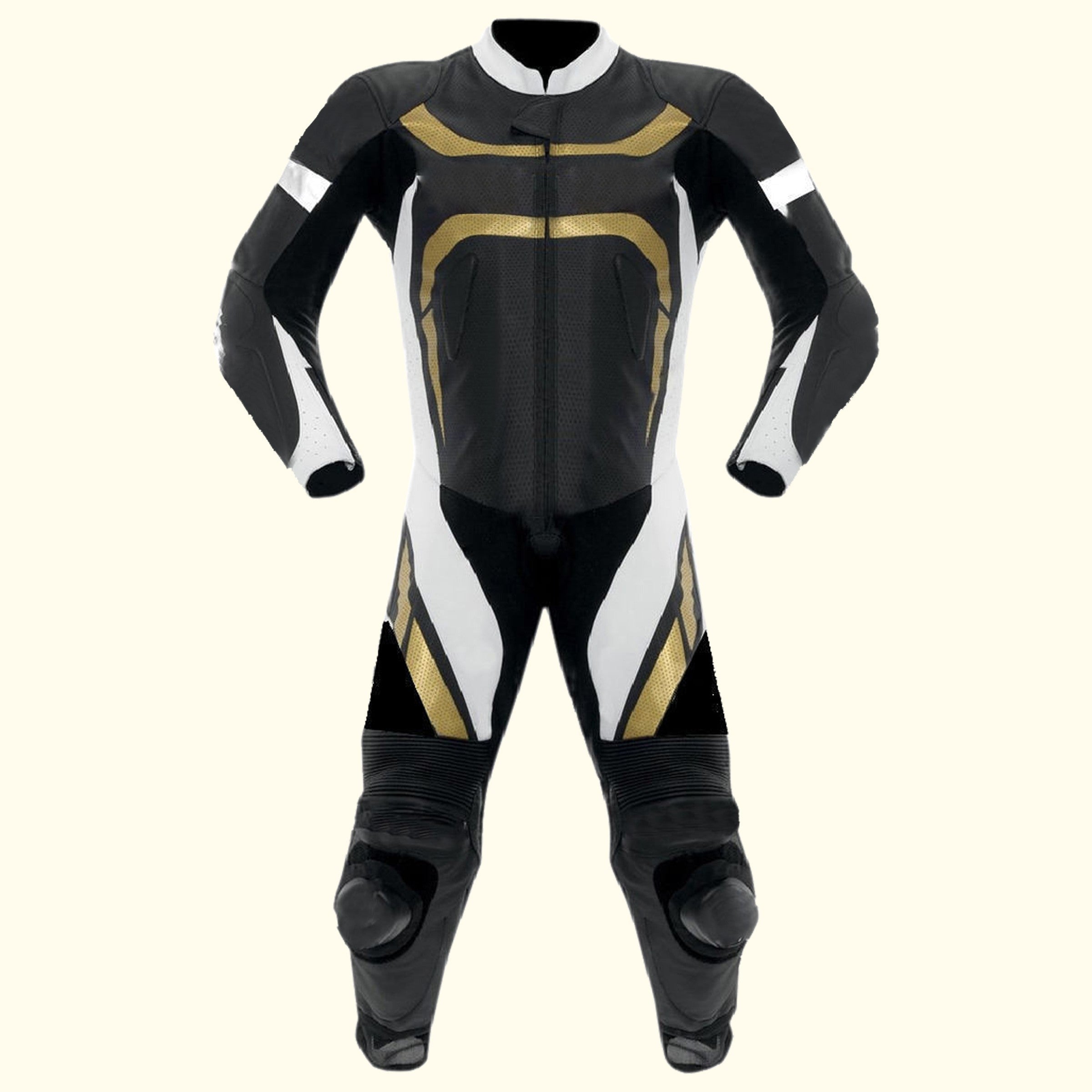 Silver Stallion | Leather Motorbike Suit