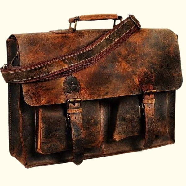 Buffalo leather computer bag new arrivals