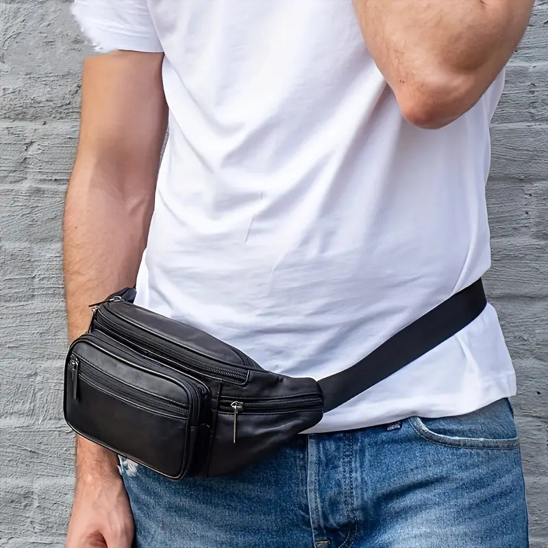 WanderVault | Vintage Leather Fanny Pack