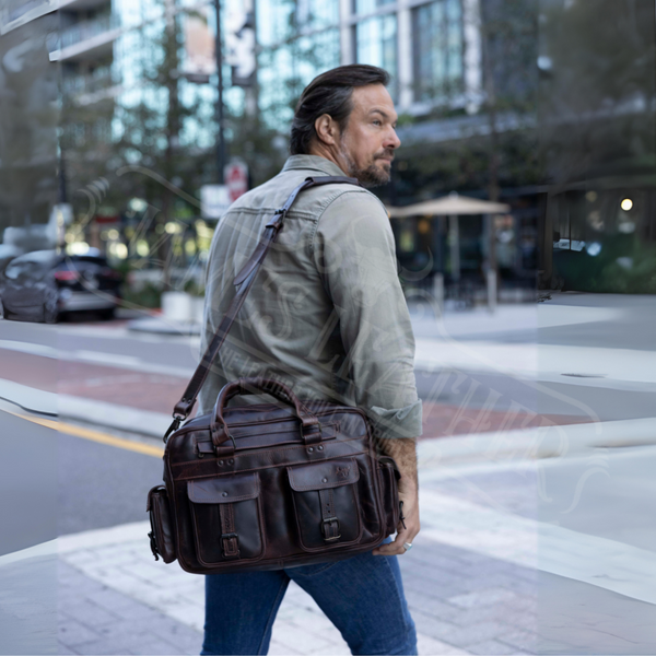 Buffalo Explorer Leather Briefcase