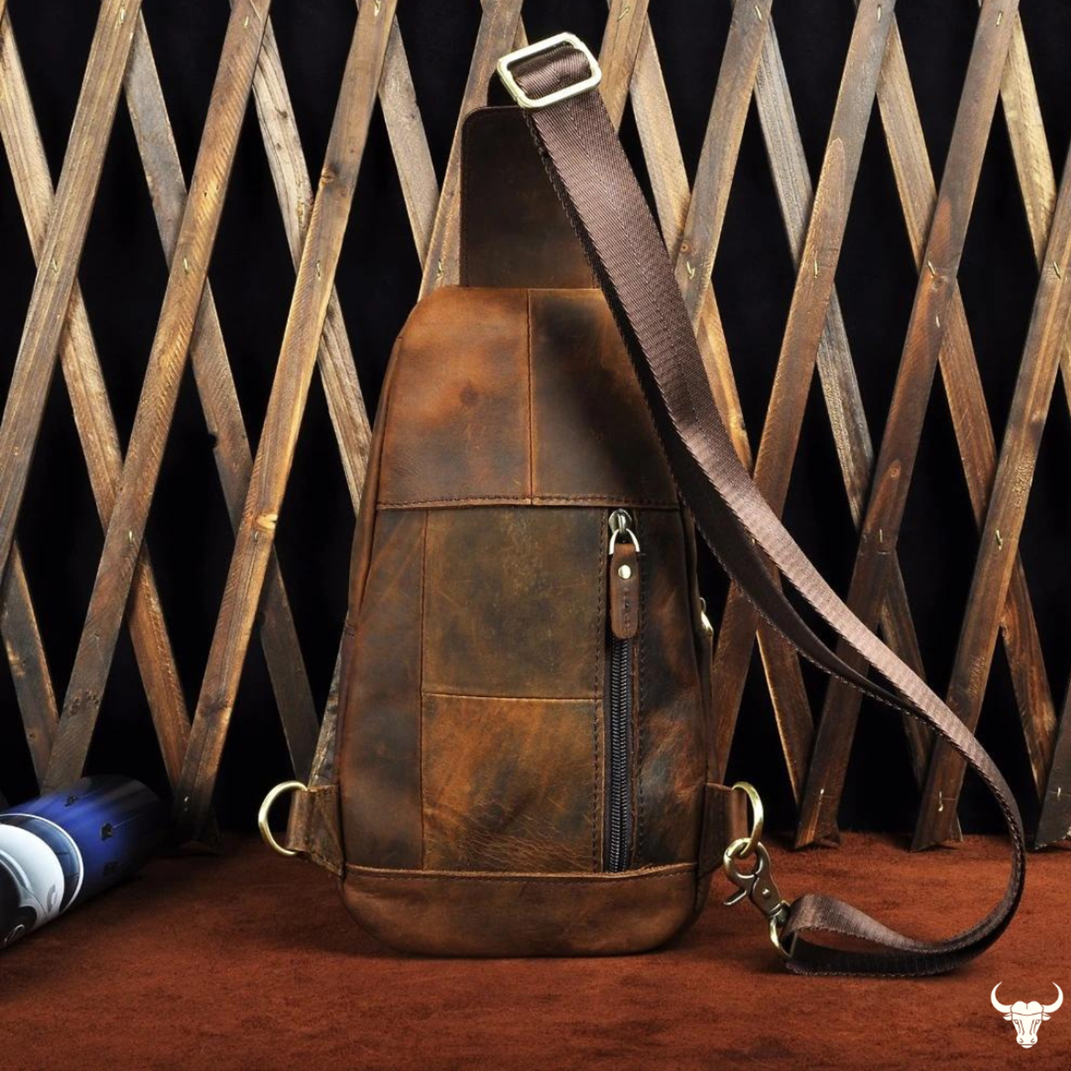 Cowhide Leather Sling Bag