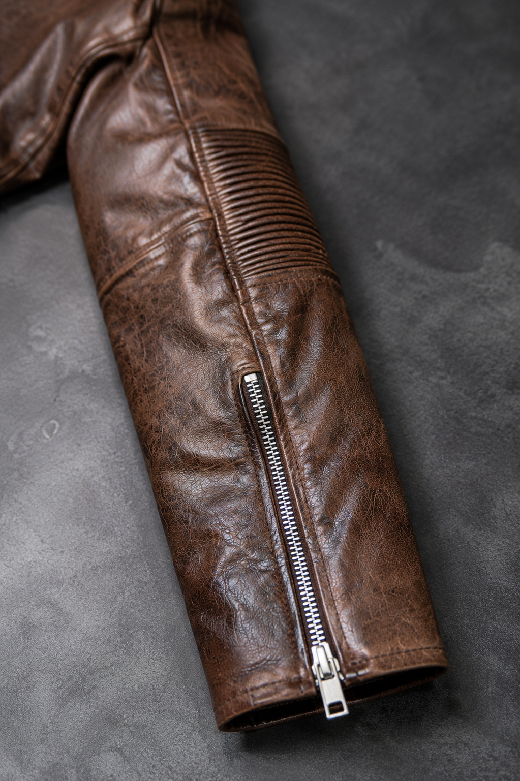 Vintage Cafe Racer Cowhide Leather Moto Jacket