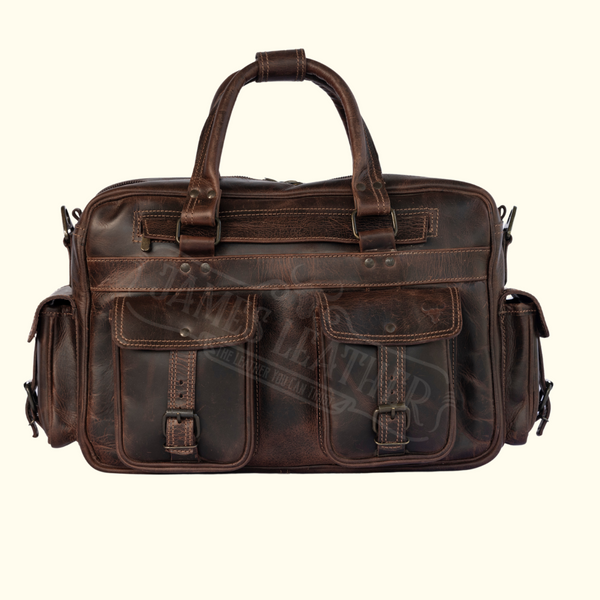 Buffalo Explorer Leather Briefcase