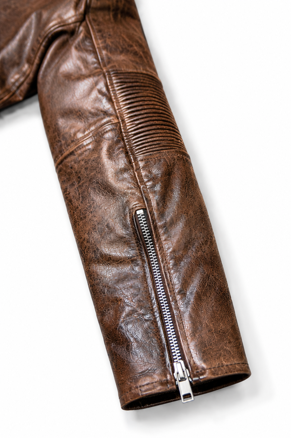 Vintage Cafe Racer Cowhide Leather Moto Jacket