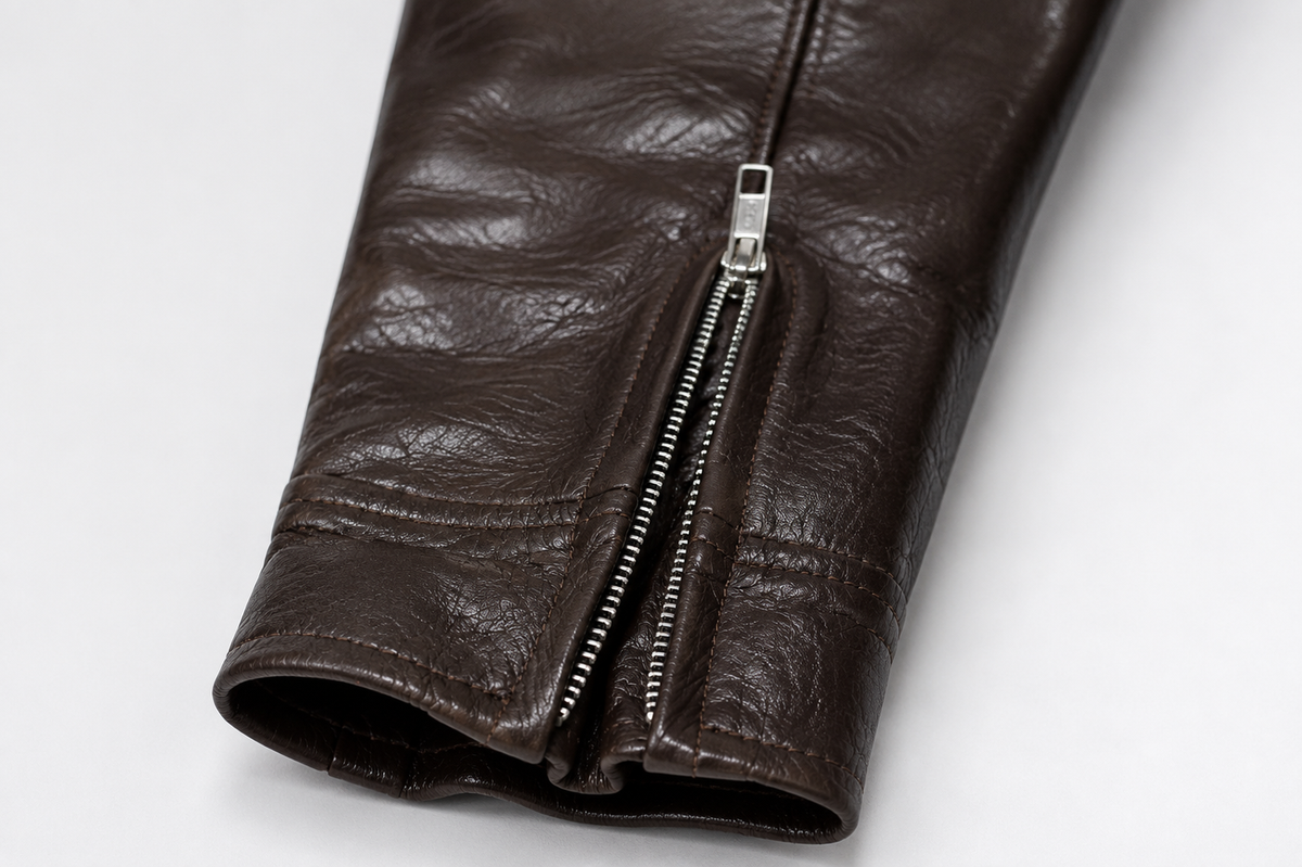 Brown Moto Leather Jacket
