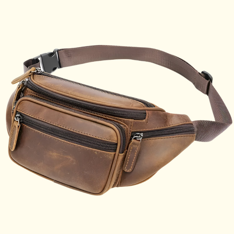 WanderVault | Vintage Leather Fanny Pack