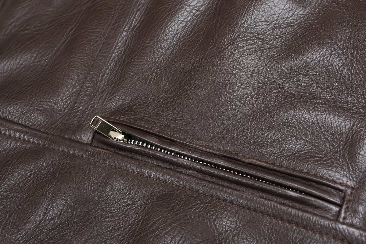 Brown Moto Leather Jacket