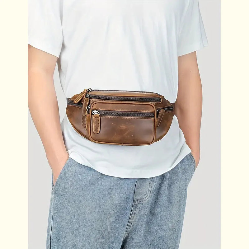 WanderVault | Vintage Leather Fanny Pack