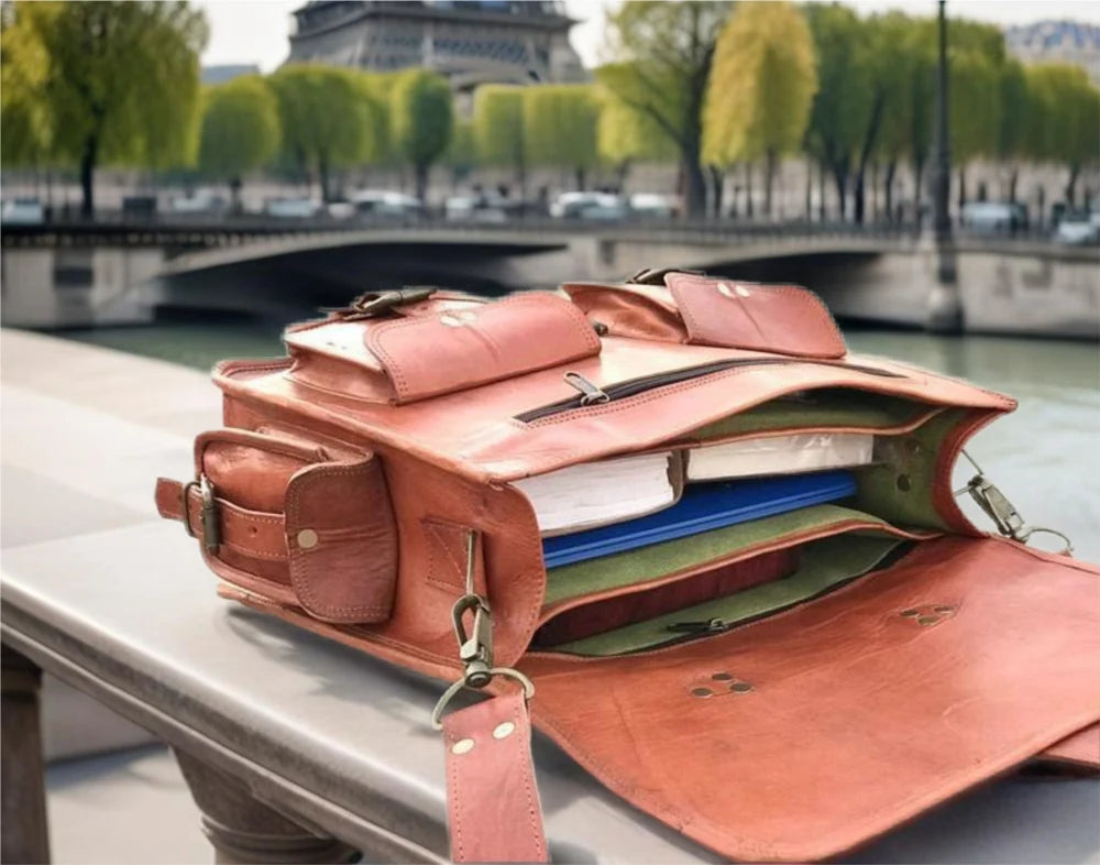 Top Grain Leather Briefcase Bag