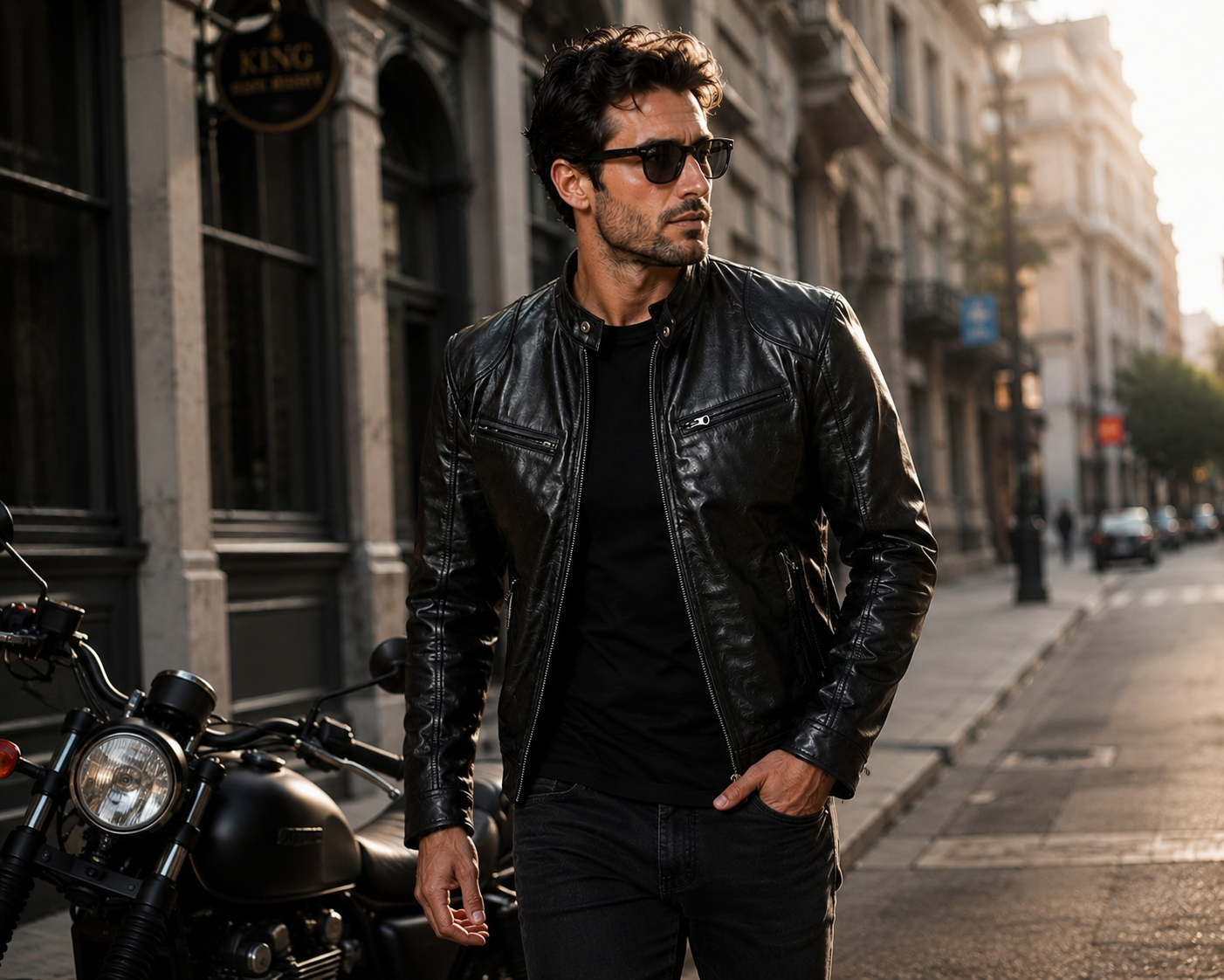 Black Moto Leather Jacket
