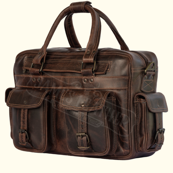 Buffalo Explorer Leather Briefcase