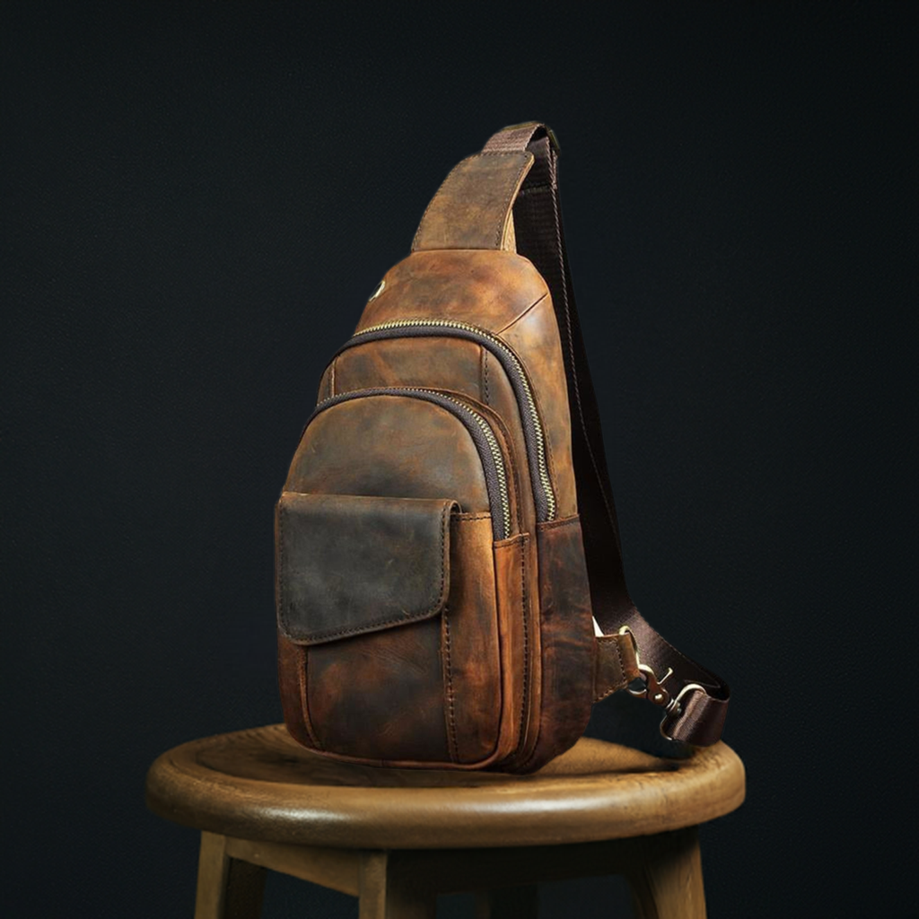 Cowhide Leather Sling Bag