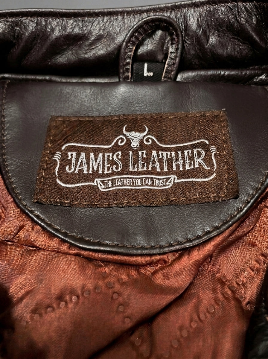 Brown Moto Leather Jacket