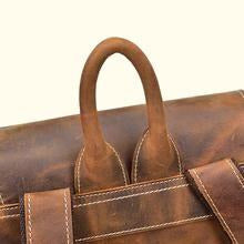 16" Crazy Horse Water Buffalo Leather Backpack
