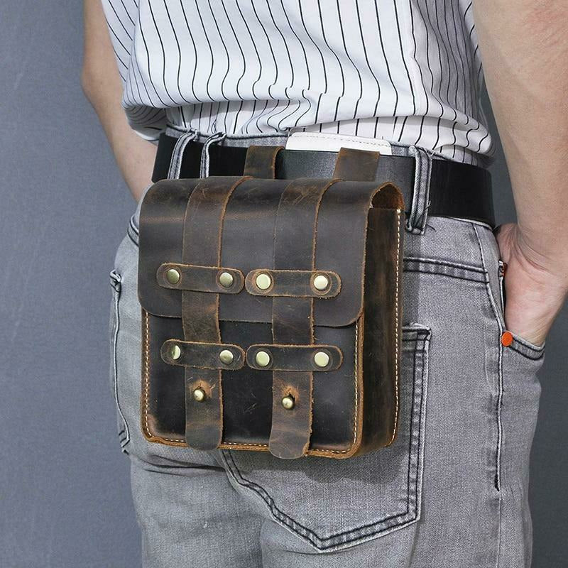 Waldorf Buffalo Leather Belt Bag