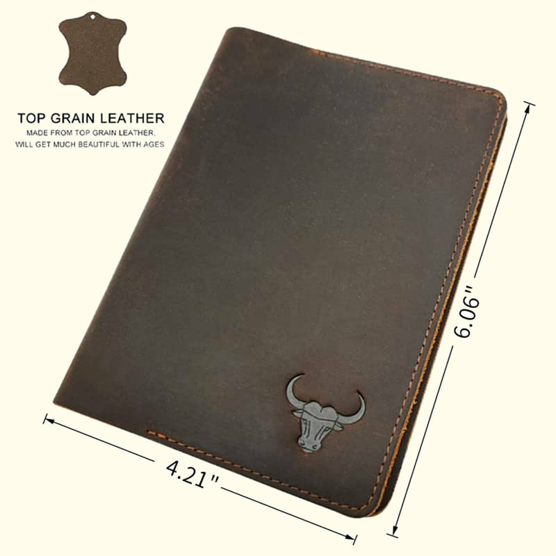 Basel Vintage Leather Notebook Holder