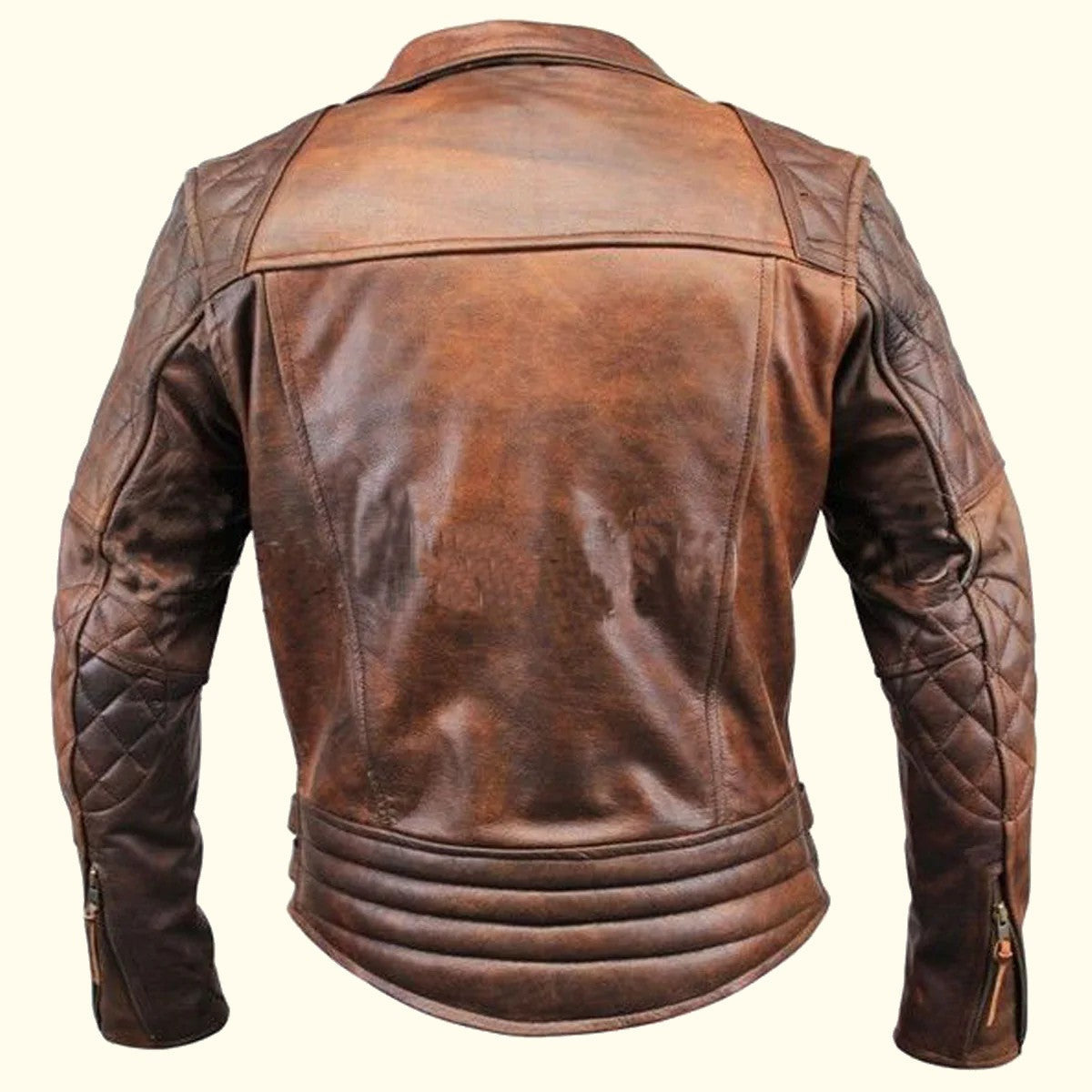 Vintage Motorcycle Leather Jacket