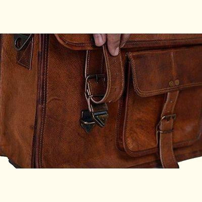 Vintage Leather Briefcase Laptop Bag