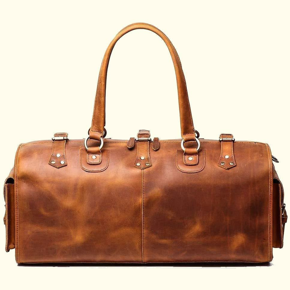 Jones Large Buffalo Leather Duffle Bag